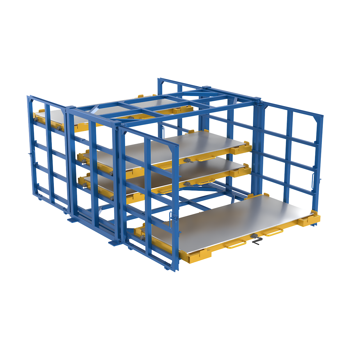 DOUBLE SIDED SHEET METAL RACK-3